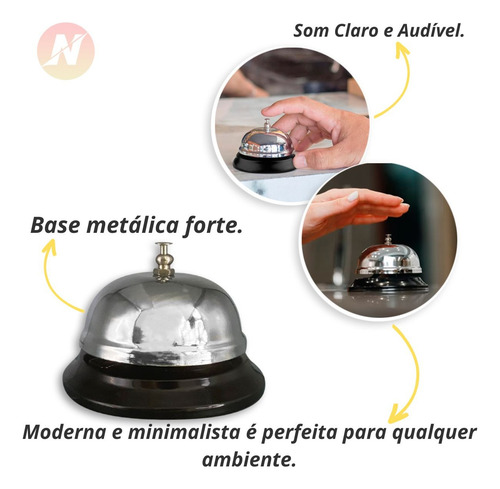Imagem 5 de 7 de Campainha Mesa Para Manter Atendimento Sempre Em Alto Nivel