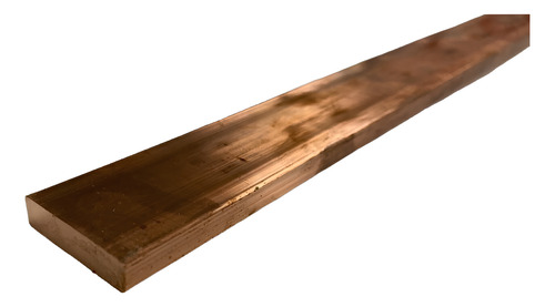 Barra Chata De Cobre 1.1/2 X 1/4 = 38mmx6,3mm Com 1mt - 539a