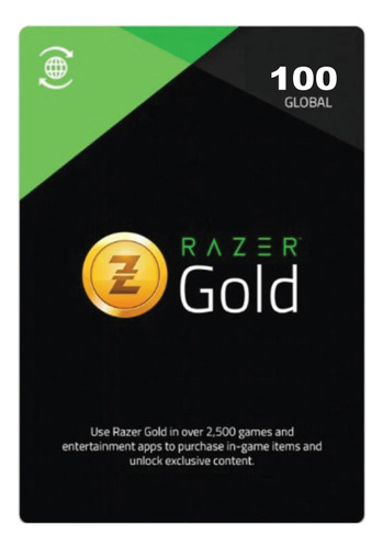 Razer Gold Egiftcard Código Original Global 100 