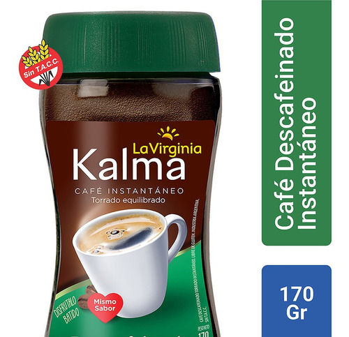 Kalma Cafe Descafeinado Instantaneo Torrado Equilibrado 170g