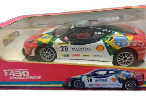 Auto F430 Challenger Escala 1/12  Recargable 