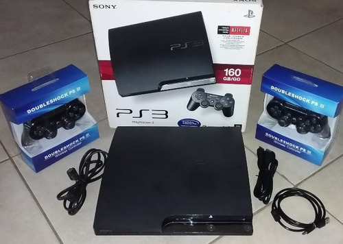 Sony Playstation 3 Super Slim 2 Joysticks Nuevos Negro (Usado)