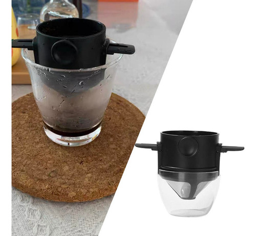Imagen 3 de 11 de Conejo De Gotero De Acero Inoxidable Negro Con Taza