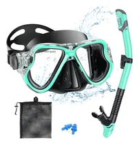 Comprar Visor Snorkel Mascara Visores Buceo Esnorquel Set De Gafas colour Verde