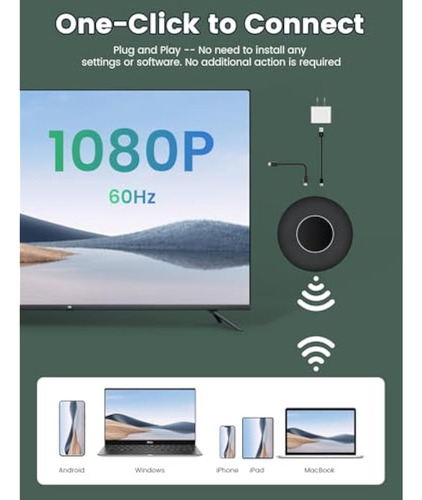Adaptador Inalámbrico Hdmi Display Dongle 1080p Hd