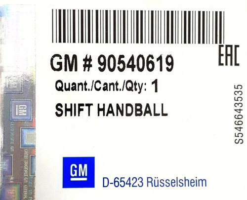 Imagen 9 de 9 de Palanca Pomo Cambio Montana Meriva Corsa 1.8 Gm Tienda Fisic