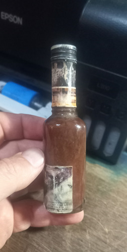 Botellita Antigua Miniatura Licor Crema Chocolate Peters 50c (Usado)
