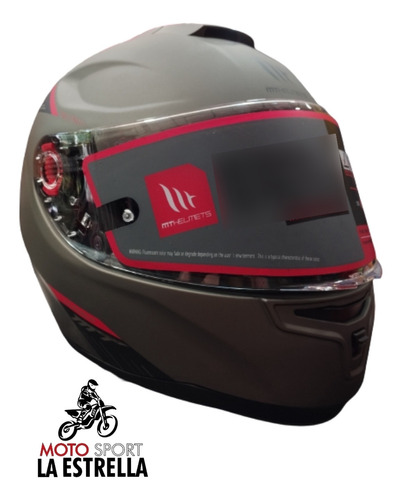 Casco Hummer Solid Gris Mate 