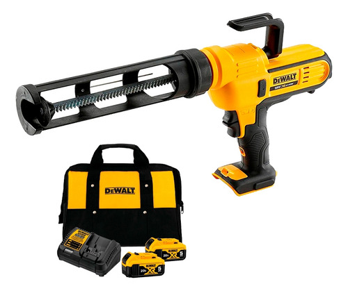 Pistola aplicadora de silicona 2bat5a 20v Bivo Dewalt Dce560