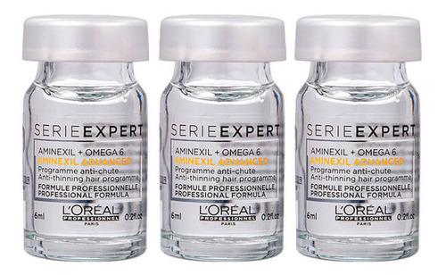 Ampolas Loreal Aminexil Advanced - 3 X 6ml