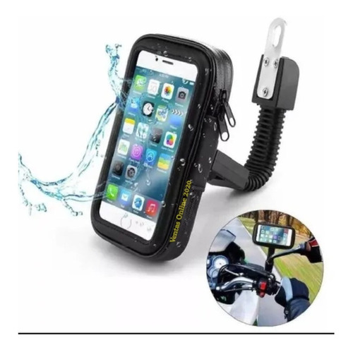 Estuche Soporte Moto Bicicleta Impermeable Gps O Celular 