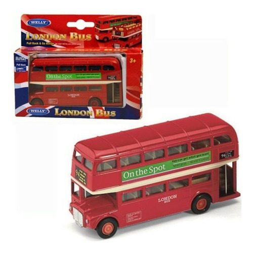Micro Omnibus London Bus Welly Vehiculo Colectivo 