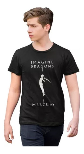 Remera Wear Print Tematica Imagine Dragons, Mercury Unisex