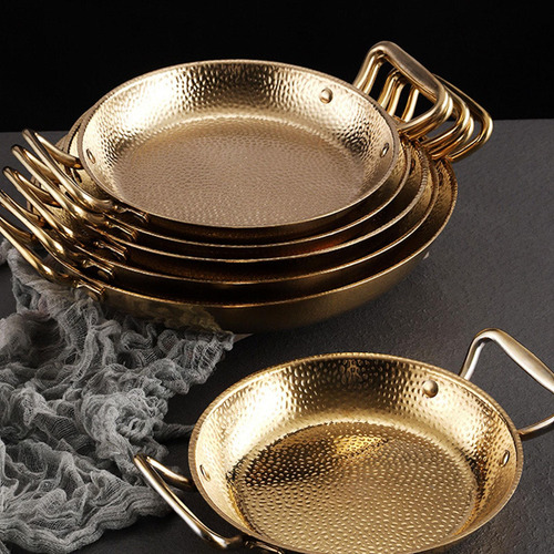 Olla Seca Multiusos, Utensilios Orejas De Oro Plateado 26cm