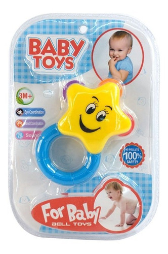 Sonajero Con Mordillo Estrella Baby Toys 1386658