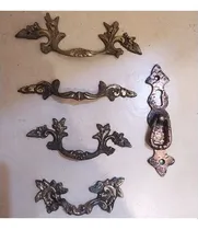 Comprar Tiradores Cajón De Bronce Y Un Bocallave Antiguos