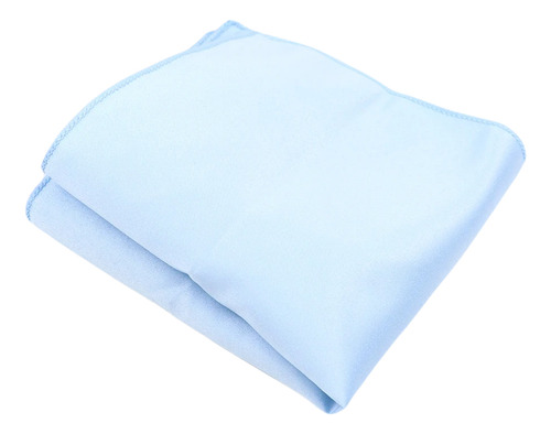 Pañuelo Satín Hombre De Bolsillo Y Traje - Grin Accs Color Azul Cielo Diseño De La Tela Liso