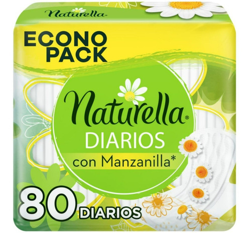 Potectores Diarios Naturella Con Manzanilla, 80 Unidades