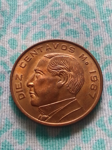 Moneda De Diez Centavos Juárez,año 1967 (Usado)