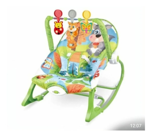 Silla Mecedora , Vibradora Y Musical Para Bebe 3 En 1