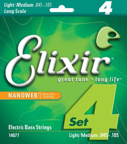 Encordado/cuerdas Para Bajo Elixir 14077 Níquel .045-.105