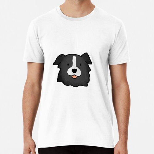 Remera Cara De Perro Border Collie Algodon Premium