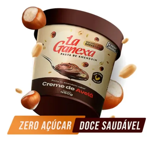 La Ganexa Crema De Avelã 450g Nutella Pasta De Amendoim | MercadoLivre
