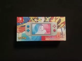 Nintendo Switch Lite Gris Pokémon Sword Shield Con Caja