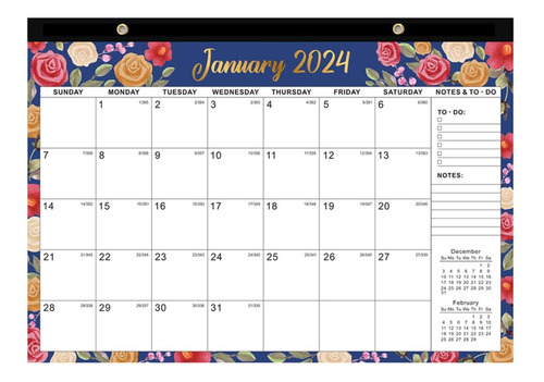 Calendario De Pared Inglés, Nota De Planificación Anual