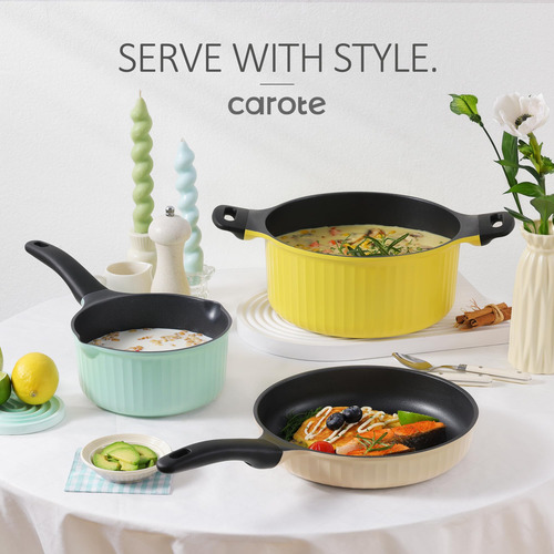 Juego De Utensilios De Cocina Carote Para Ollas Y Sartenes A