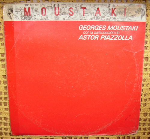 Georges Moustaki Participacion De Astor Piazzolla - Lp Promo