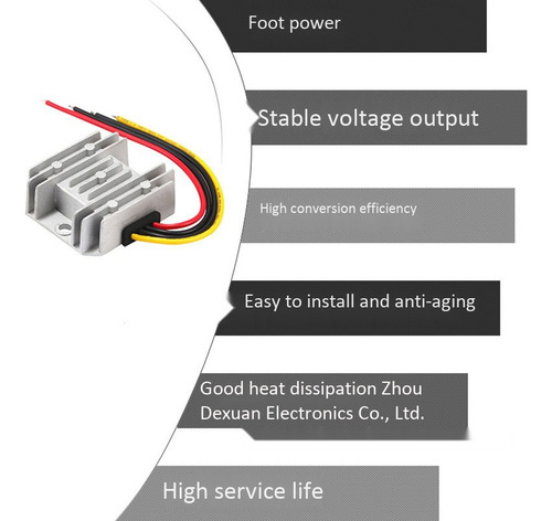 Transversor Crystally-- Car Power Co, 12 V, Paso A 24 V, 3 A