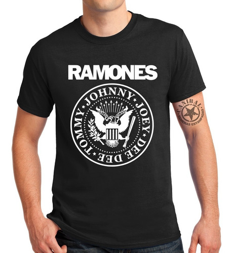 Remeras Ramones Logo Remeras Estampadas Canibal