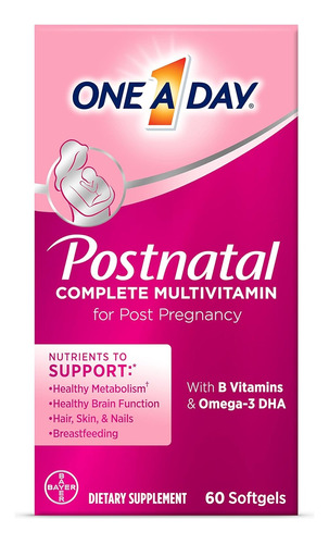 One A Day Postnatal Multivitaminas Completas Con 60 Softgels