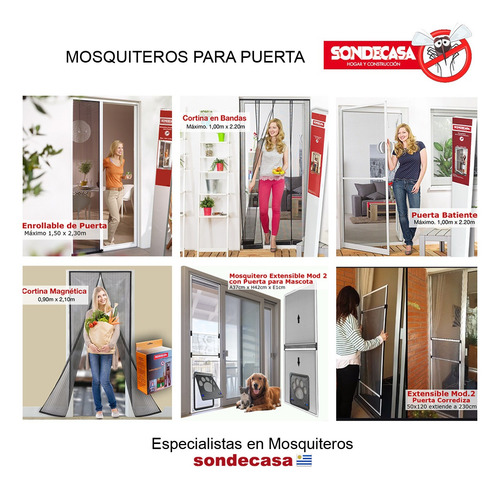 Imagen 6 de 8 de Mosquitero Puerta Batiente En Aluminio - Vea El Video!!!