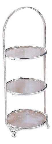 Soporte Para Cupcakes De Lujo En 3 Niveles Plata