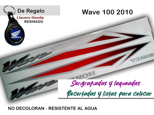 Calcos Tipo Original Honda Wave 100 - 2010 Calidad