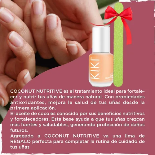 Fortalecedor Uñas Base Nutritiva Kiki Idraet Lima Coco