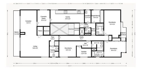 Venta Departamento 4 Ambientes Las Cañitas 2 Cocheras