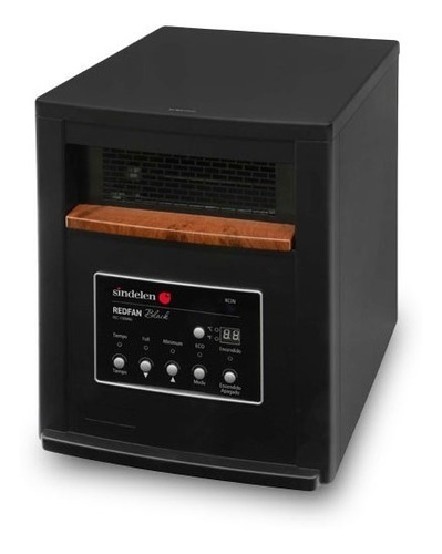 Estufa Electrica Redfan Black Eec-1500ng  Sindelen