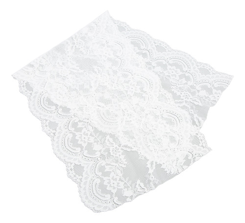 Cinta De Encaje, 23 Cm De Ancho, Suave, Elástica, Decorativa