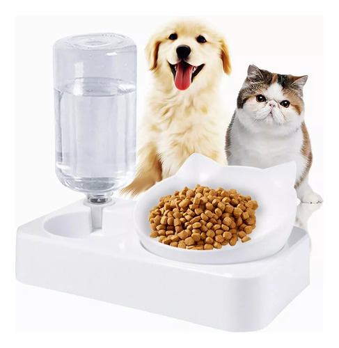 P Automático Bebedero Dispensador Alimento For Mascotas
