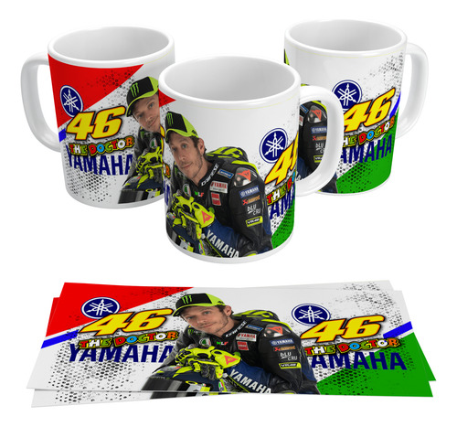 Taza Valentino Rossi Yamaha Caricatura Collectors Edition