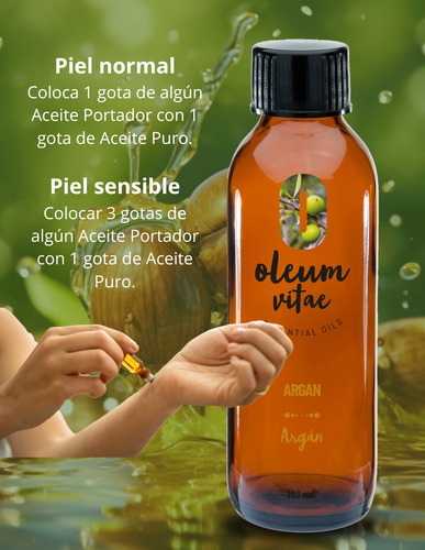 Oleum Vitae Aceite Conductor 100% Puro De Argan