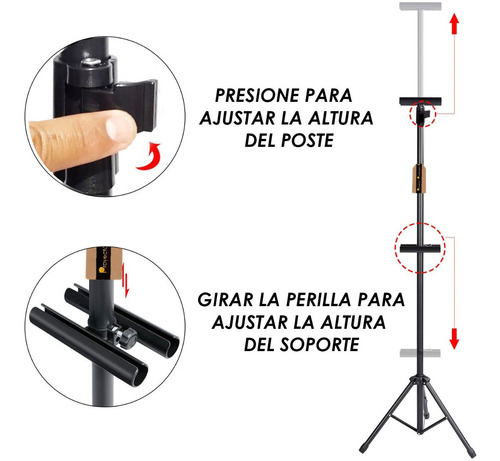 Imagen 5 de 8 de Tripie Banner Doble Vista Ajustable Para Carteles Rígidos