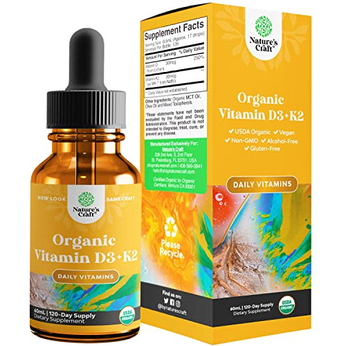 Gotas De Vitamina D Con Vitamina K-2 - Vitamina K3c1o