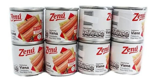 Salchicha Viena Mixtas 150g X 8 Zenu - G A $31