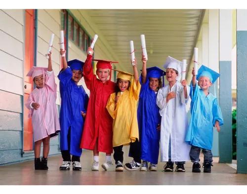 Birrete Graduación Preescolar Blanco Americano Con Borla2025
