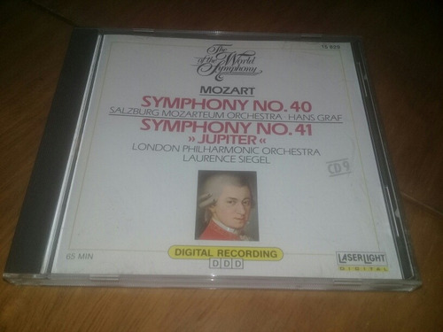 Mozart Symphony Nº 40/41 Jupiter Laurence Siegel Cd Made Usa