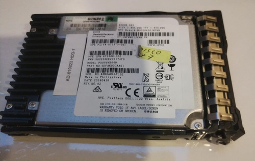 Disco Duro Para Servidor Hpe Mod:px05svb040 400gb Sas